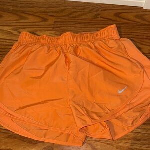Nike Women's Vibrant Orange Athletic Shorts